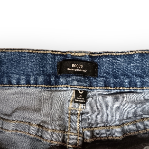 True Religion Rocco Relaxed Slim Men's Light Blue Jeans - 32x32 - Picture 4 of 5